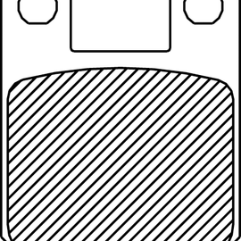 Organic Brake Pads - "F" Caliper