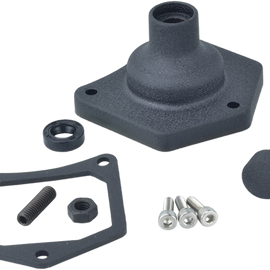 Solenoid End Cover - Starter Button - Black Wrinkle