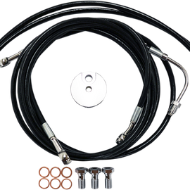 Brake Lines - Black -12-14 FLTR ABS