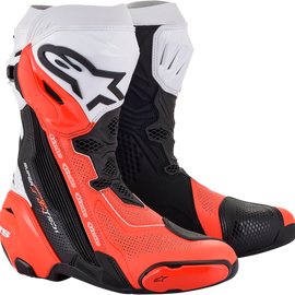Supertech V Boots - Black/Orange/White - US 9.5 / EU 44