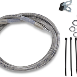 6" Brake Line - Front - Stainless Steel - FXDWG 93-05