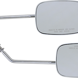 Rectangle Mirrors - Long - Chrome