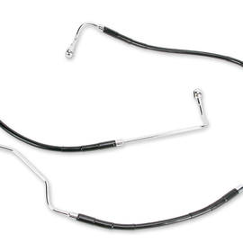 Brake Line - Rear - 11-1/8", 39-1/8" - Black Stainless Steel