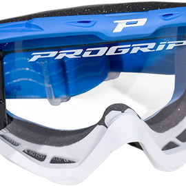 3450 Riot Roll Off Goggles - Light Blue/White