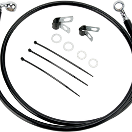 6" Brake Line - Front - Black Vinyl - FXDL01-5