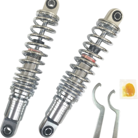 Premium Ride-Height Adjustable Shocks - Chrome - Standard - 13"
