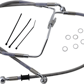 Front Brake Line FXDF 08-17 Stainless Steel