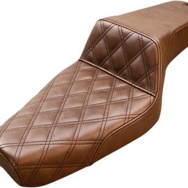 Step Up Seat - Lattice Stitched - Brown - XL with 4.5 Gallon Tanks