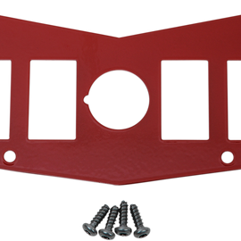 Dash Plate - Red - 4 Switch - RZR