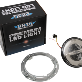 7" Reflector-Style LED Headlamp - 99-13 Dresser - Chrome