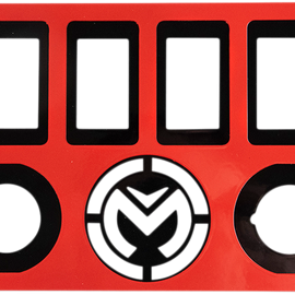 Dash Plate - Red - Pioneer 1000