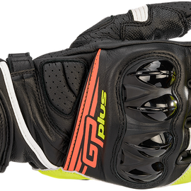 GP Plus R v2 Gloves - Black/Yellow/Red - XL