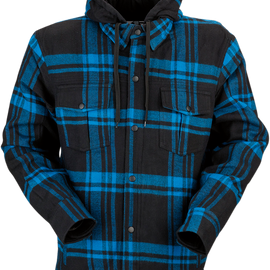 Timber Flannel Shirt - Black/Blue - Small