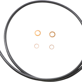 Brake Line - Front - 180°/90° - 48" - KARBONFIBR