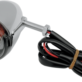 Universal Turn Signal Light - Rear - Chrome with Smoke Lens