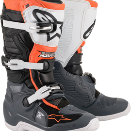 Tech 7S Boot - Black/Gray/White/Orange Fluorescent - US 7