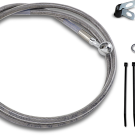 8" Brake Line - Front - Stainless Steel - FXD 95-9
