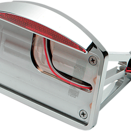 Side Mount Taillight/License Plate Mount - Flat Horizontal - Half-Moon