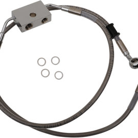 Brake Line - Front - +6" - Stainless Steel - XL