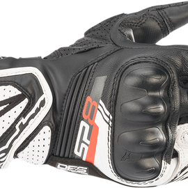 Stella SP-8 V3 Gloves - Black/White - XL