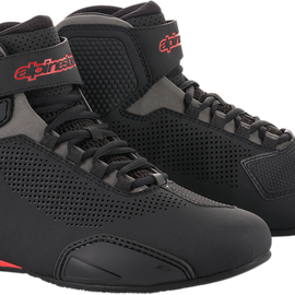 Sektor Vented Shoes - Black/Gray/Red - US 13