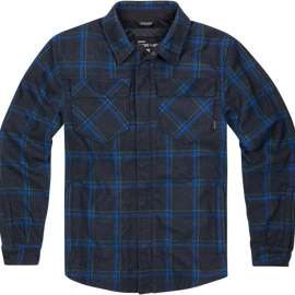 Upstate™ Riding Flannel Shirt- Blue - Medium