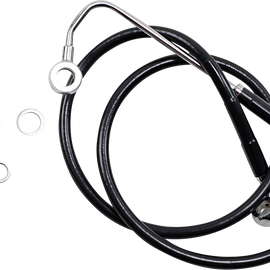 Brake Line - +4" - Black - '15-'17 Softail