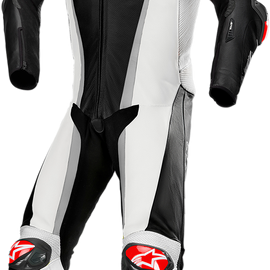 GP Tech v3 1-Piece Suit - Black/White/Silver - US 40 / EU 50