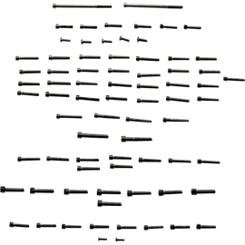Kit de Tornillos M8 de Motor Negro/Cromo