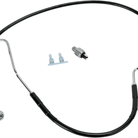 Rear Brake Line - FX/FLST '08-'10 - Black
