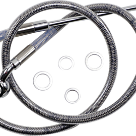 Brake Line - +2" - Stainless Steel - '15-'17 Softail