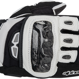 GP-Air Leather Gloves - Black/White - Medium