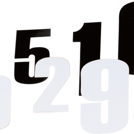 Race Number 4 - Black - 6"