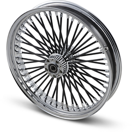 Front Wheel - Dual Disc/ABS - Black Chrome - 21"x3.50" - '08-'19