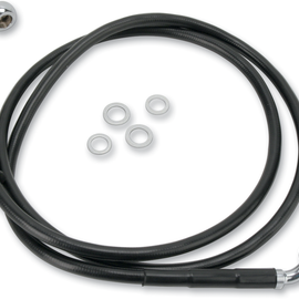 Brake Line - Front - Black - +6" - '10-'15 FXDWG