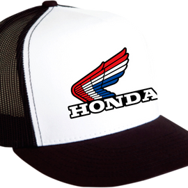 Honda Vintage Snapback Hat - Black/White