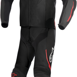 GP Pro 2-Piece Leather Suit - Black/Red - US 36 / EU 46