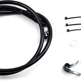 2" Brake Line - Front - Black Vinyl - FXD 00-5