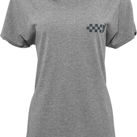 Women's Checkers T-Shirt - Heather Gray - Large