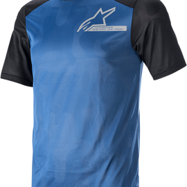 Alps 4.0 V2 Jersey - Short-Sleeve - Blue/Black/Silver - Small